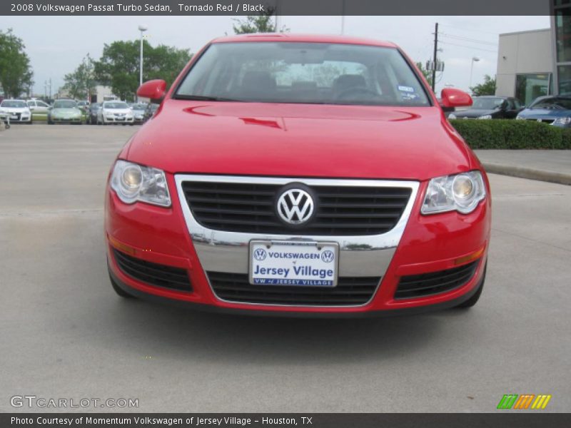Tornado Red / Black 2008 Volkswagen Passat Turbo Sedan