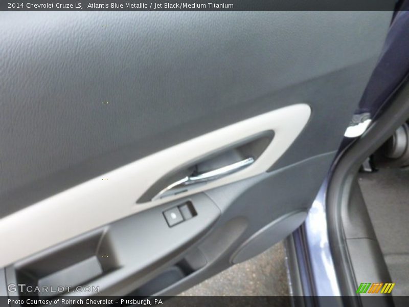 Atlantis Blue Metallic / Jet Black/Medium Titanium 2014 Chevrolet Cruze LS