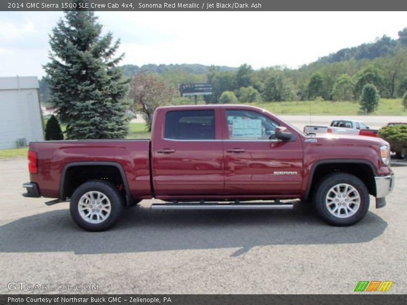 Sonoma Red Metallic / Jet Black/Dark Ash 2014 GMC Sierra 1500 SLE Crew Cab 4x4