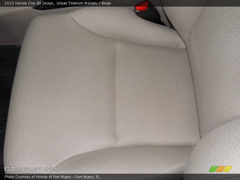 Urban Titanium Metallic / Beige 2013 Honda Civic EX Sedan