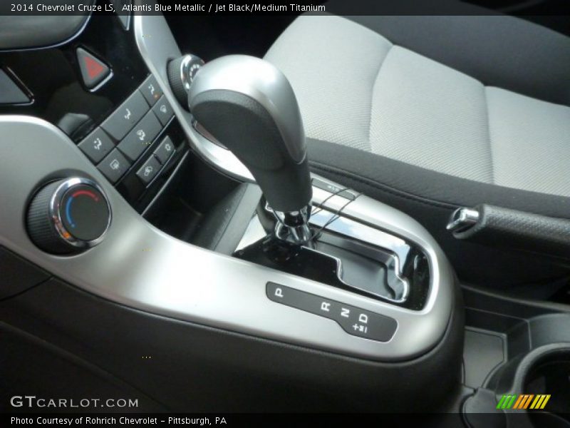 Atlantis Blue Metallic / Jet Black/Medium Titanium 2014 Chevrolet Cruze LS
