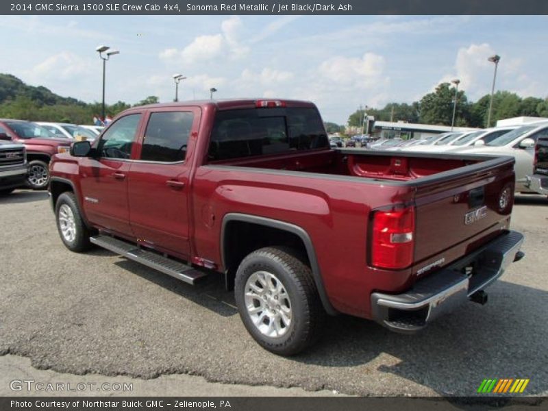 Sonoma Red Metallic / Jet Black/Dark Ash 2014 GMC Sierra 1500 SLE Crew Cab 4x4