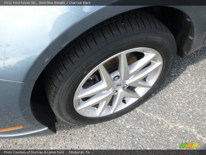 Steel Blue Metallic / Charcoal Black 2012 Ford Fusion SEL