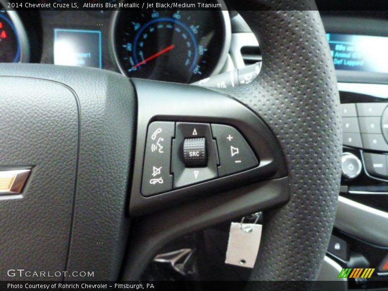 Atlantis Blue Metallic / Jet Black/Medium Titanium 2014 Chevrolet Cruze LS