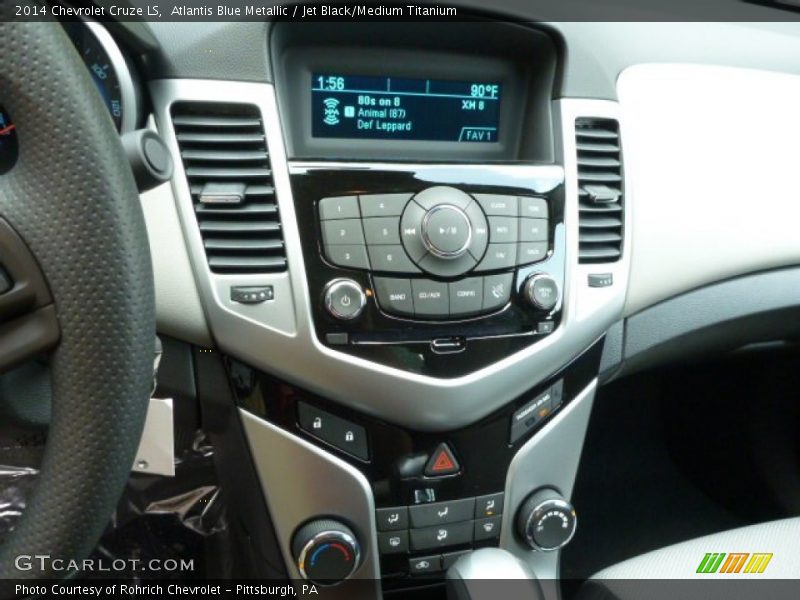 Atlantis Blue Metallic / Jet Black/Medium Titanium 2014 Chevrolet Cruze LS