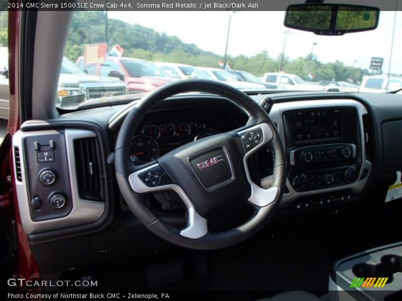 Sonoma Red Metallic / Jet Black/Dark Ash 2014 GMC Sierra 1500 SLE Crew Cab 4x4