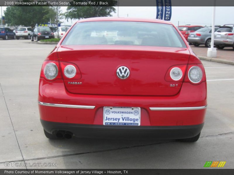 Tornado Red / Black 2008 Volkswagen Passat Turbo Sedan