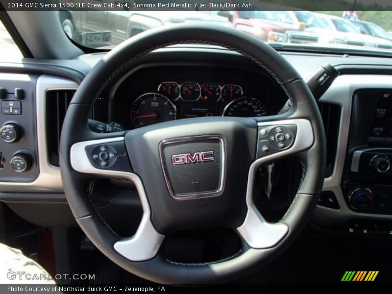 Sonoma Red Metallic / Jet Black/Dark Ash 2014 GMC Sierra 1500 SLE Crew Cab 4x4