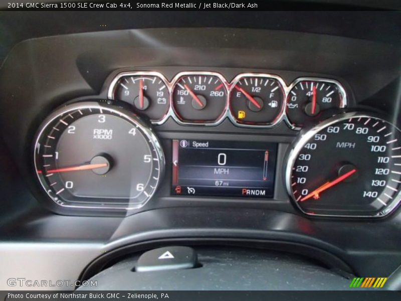 Sonoma Red Metallic / Jet Black/Dark Ash 2014 GMC Sierra 1500 SLE Crew Cab 4x4