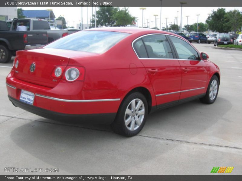 Tornado Red / Black 2008 Volkswagen Passat Turbo Sedan