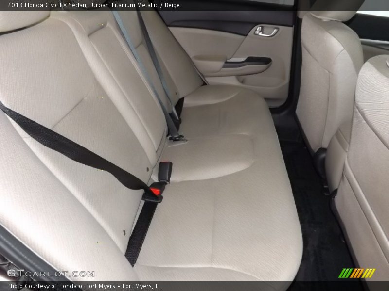 Urban Titanium Metallic / Beige 2013 Honda Civic EX Sedan