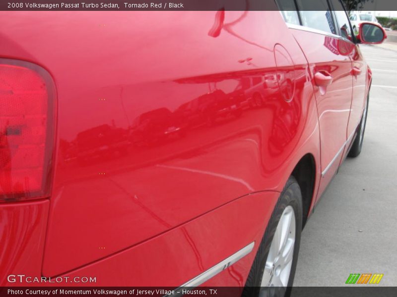 Tornado Red / Black 2008 Volkswagen Passat Turbo Sedan