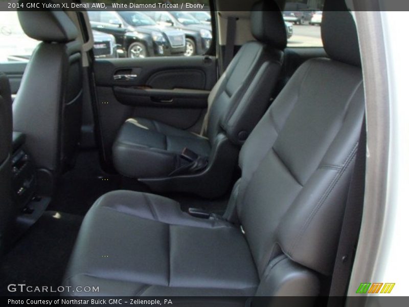 White Diamond Tricoat / Ebony 2014 GMC Yukon XL Denali AWD