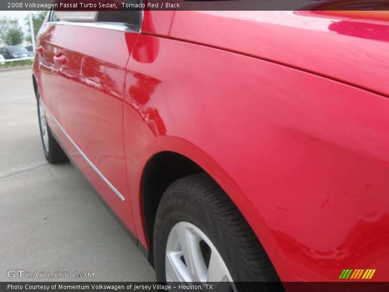 Tornado Red / Black 2008 Volkswagen Passat Turbo Sedan