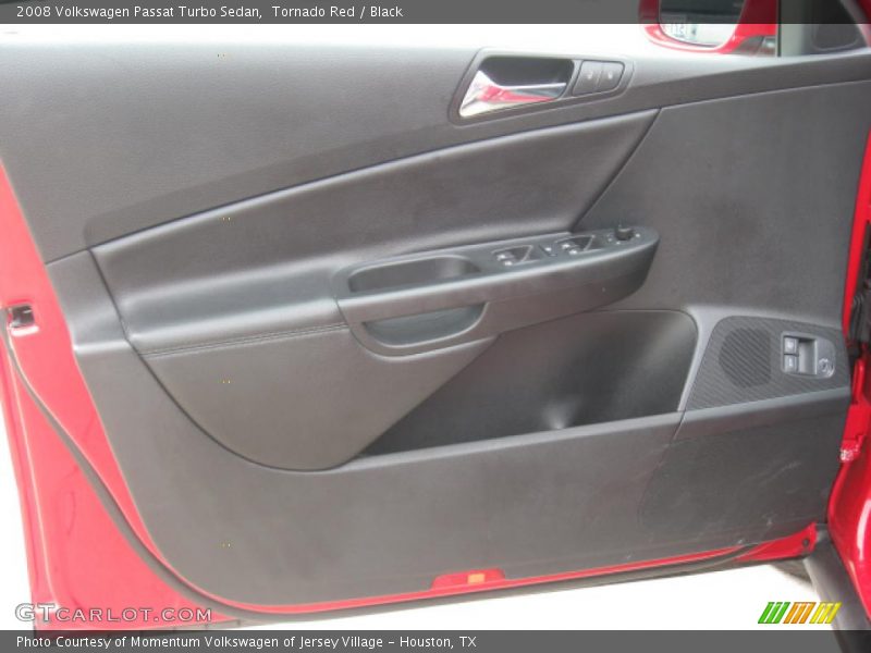 Tornado Red / Black 2008 Volkswagen Passat Turbo Sedan