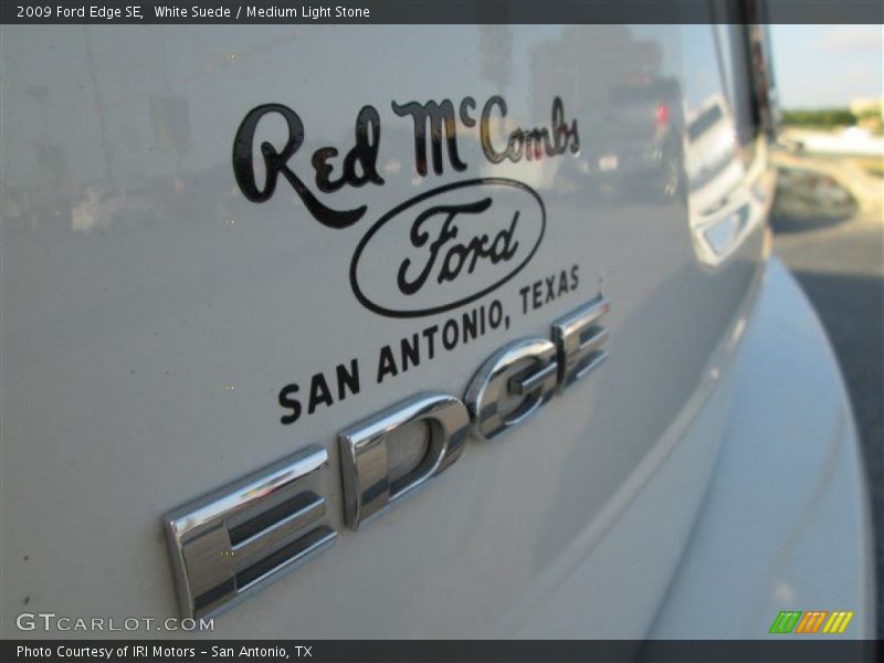 White Suede / Medium Light Stone 2009 Ford Edge SE