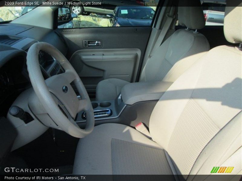 White Suede / Medium Light Stone 2009 Ford Edge SE