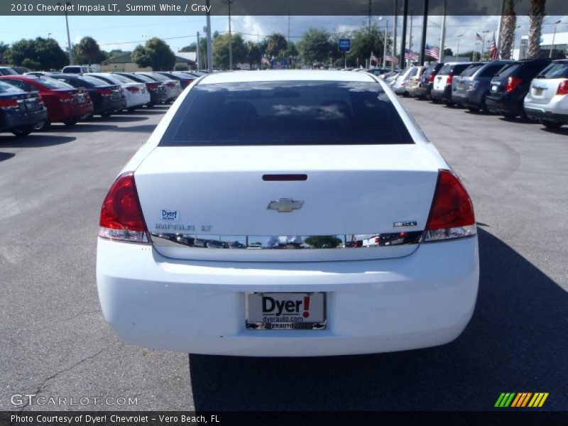 Summit White / Gray 2010 Chevrolet Impala LT