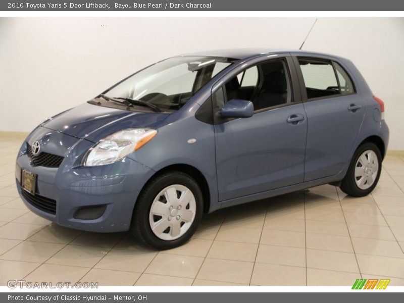 Bayou Blue Pearl / Dark Charcoal 2010 Toyota Yaris 5 Door Liftback