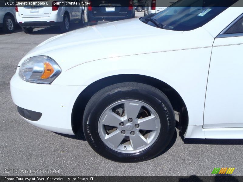 Summit White / Gray 2010 Chevrolet Impala LT