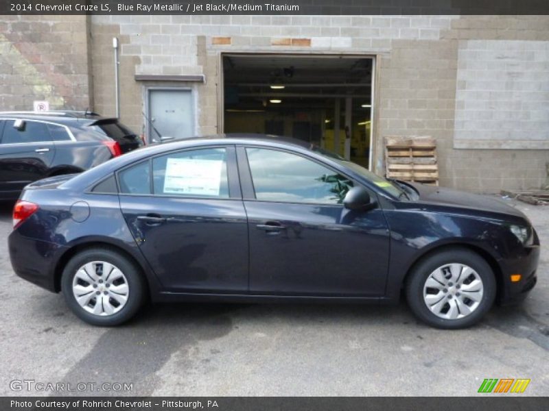 Blue Ray Metallic / Jet Black/Medium Titanium 2014 Chevrolet Cruze LS