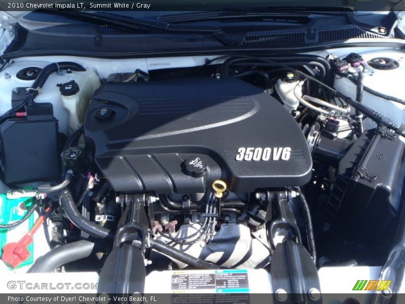 Summit White / Gray 2010 Chevrolet Impala LT