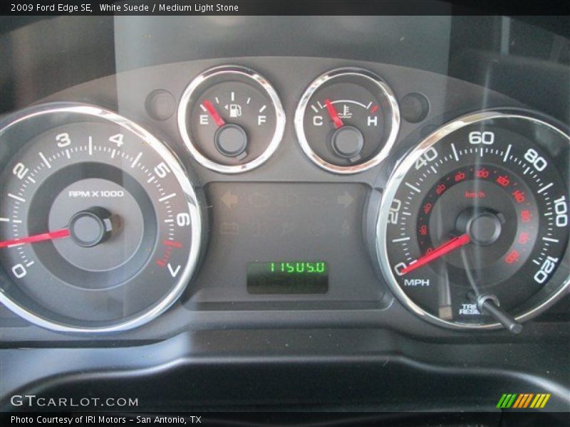 White Suede / Medium Light Stone 2009 Ford Edge SE