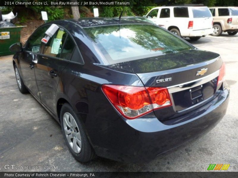 Blue Ray Metallic / Jet Black/Medium Titanium 2014 Chevrolet Cruze LS