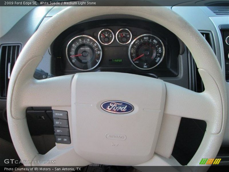 White Suede / Medium Light Stone 2009 Ford Edge SE