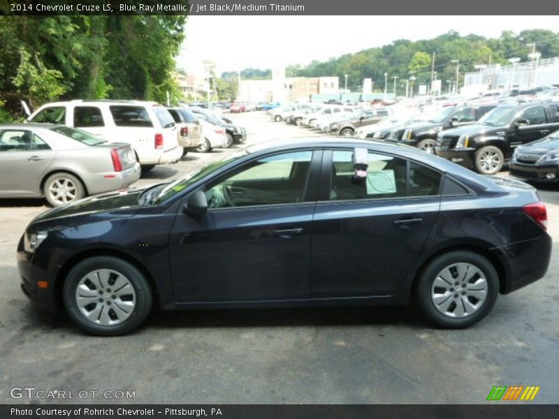 Blue Ray Metallic / Jet Black/Medium Titanium 2014 Chevrolet Cruze LS