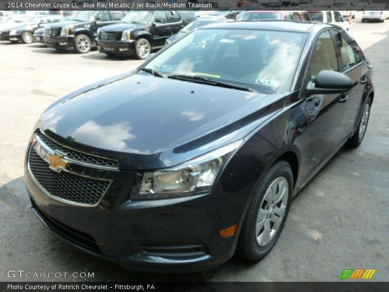 Blue Ray Metallic / Jet Black/Medium Titanium 2014 Chevrolet Cruze LS