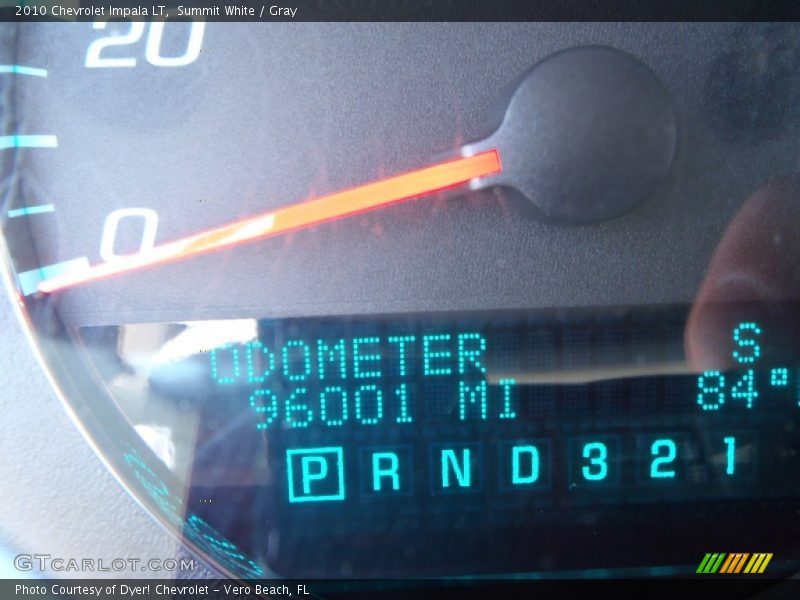 Summit White / Gray 2010 Chevrolet Impala LT