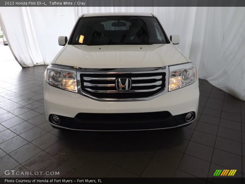 Taffeta White / Gray 2013 Honda Pilot EX-L