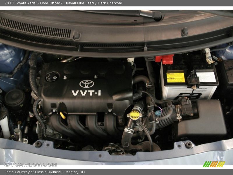 Bayou Blue Pearl / Dark Charcoal 2010 Toyota Yaris 5 Door Liftback
