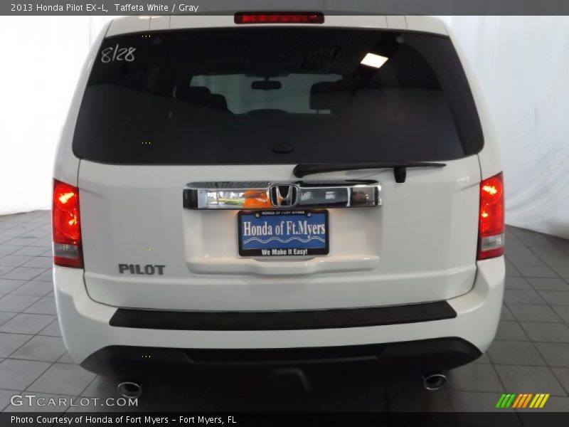 Taffeta White / Gray 2013 Honda Pilot EX-L