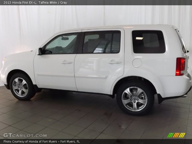 Taffeta White / Gray 2013 Honda Pilot EX-L