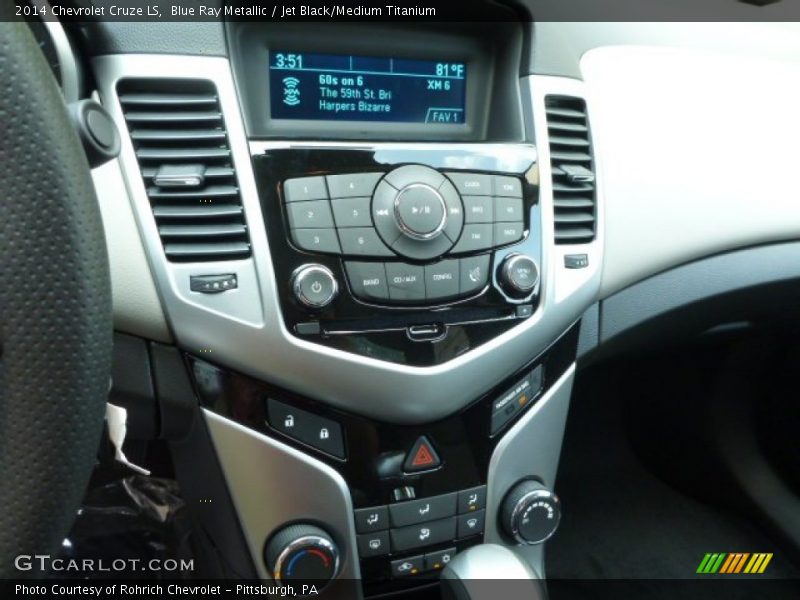 Blue Ray Metallic / Jet Black/Medium Titanium 2014 Chevrolet Cruze LS
