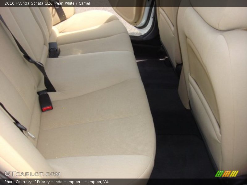 Pearl White / Camel 2010 Hyundai Sonata GLS