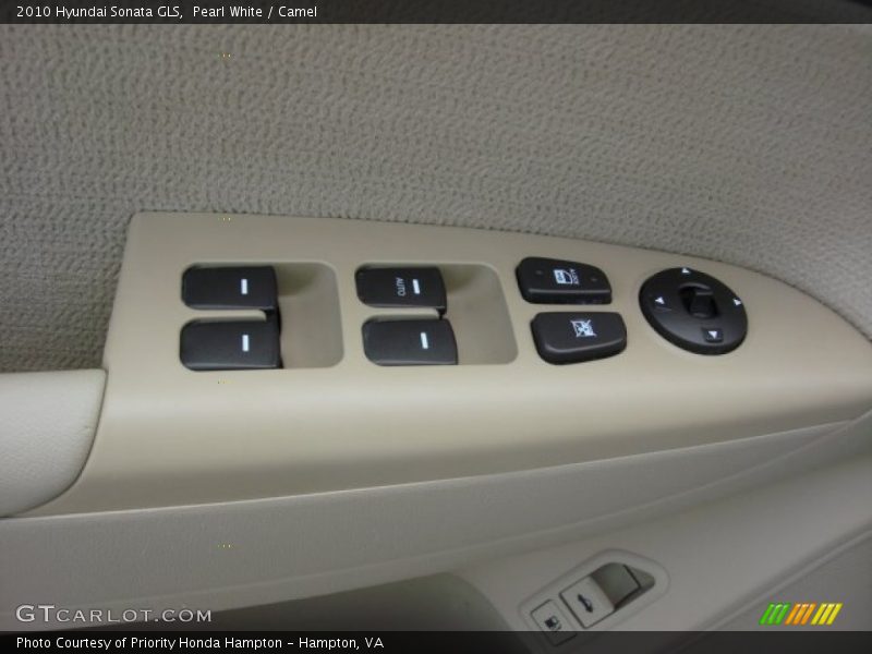 Pearl White / Camel 2010 Hyundai Sonata GLS