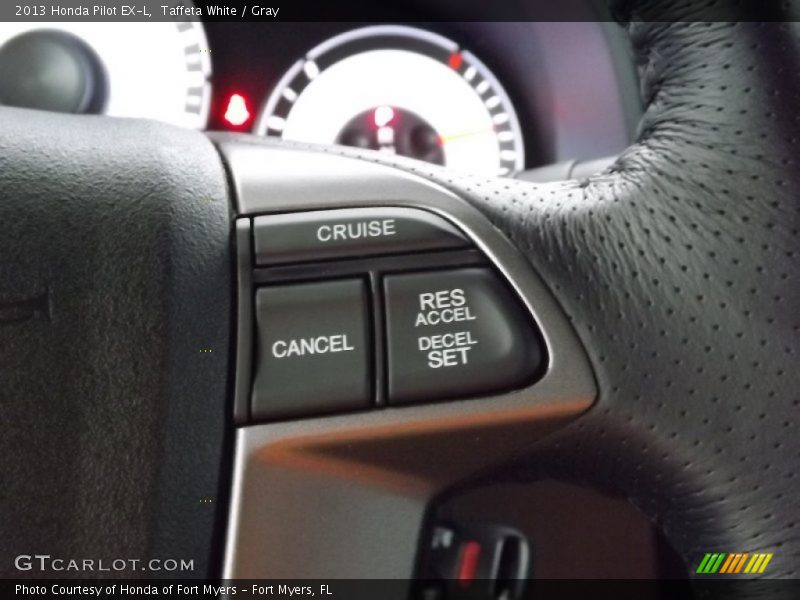 Taffeta White / Gray 2013 Honda Pilot EX-L