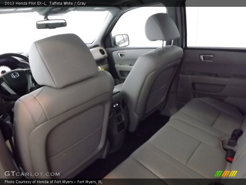Taffeta White / Gray 2013 Honda Pilot EX-L