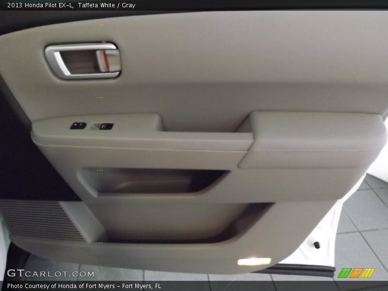 Taffeta White / Gray 2013 Honda Pilot EX-L