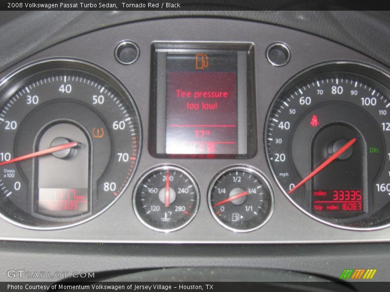 Tornado Red / Black 2008 Volkswagen Passat Turbo Sedan