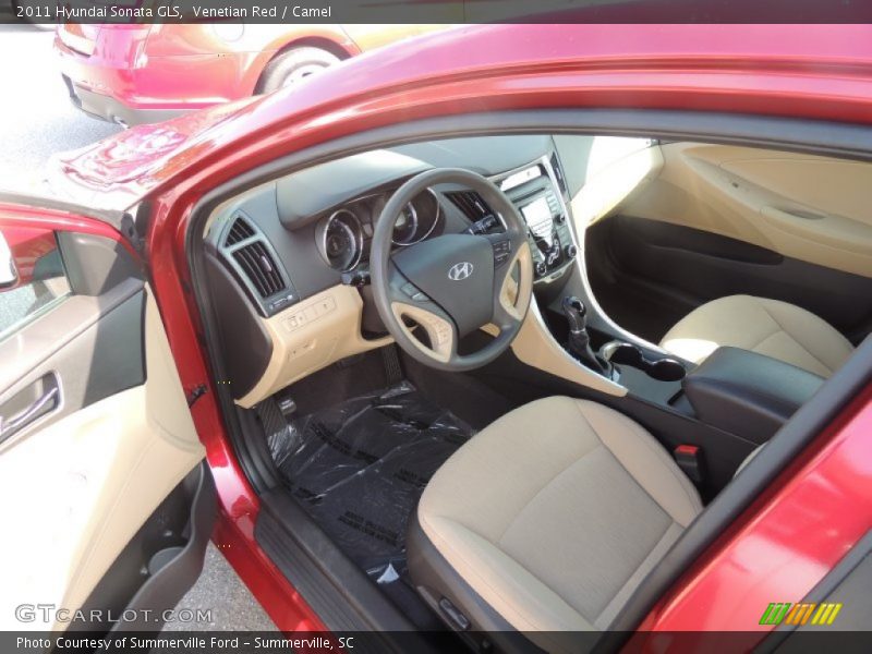 Venetian Red / Camel 2011 Hyundai Sonata GLS