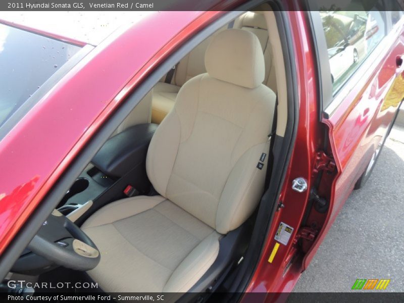 Venetian Red / Camel 2011 Hyundai Sonata GLS