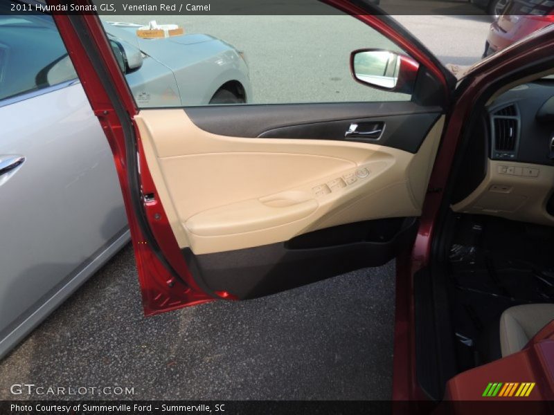 Venetian Red / Camel 2011 Hyundai Sonata GLS