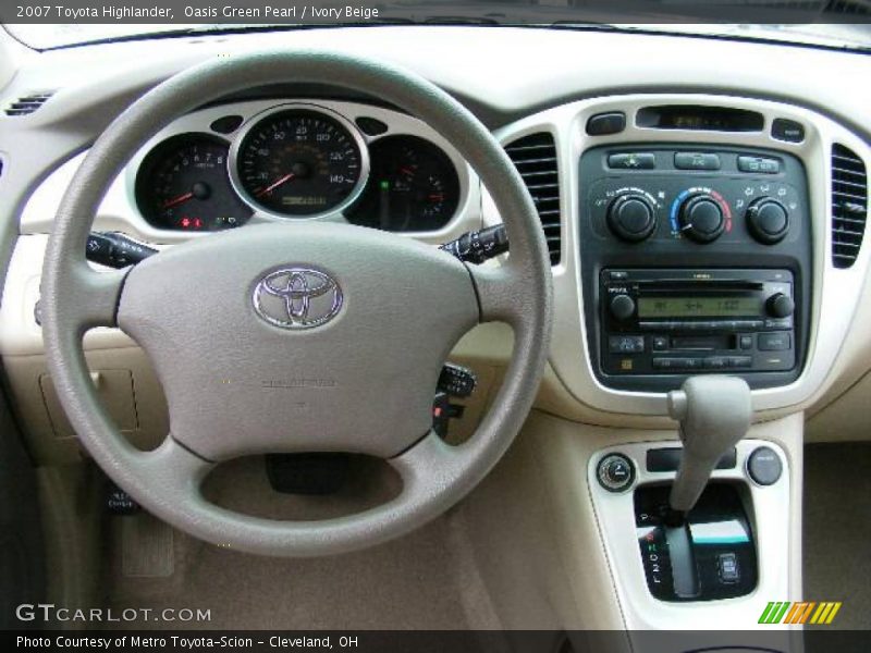 Oasis Green Pearl / Ivory Beige 2007 Toyota Highlander
