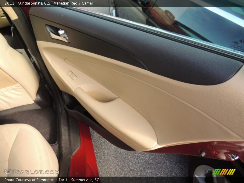 Venetian Red / Camel 2011 Hyundai Sonata GLS