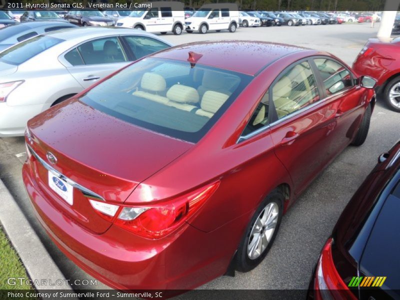 Venetian Red / Camel 2011 Hyundai Sonata GLS