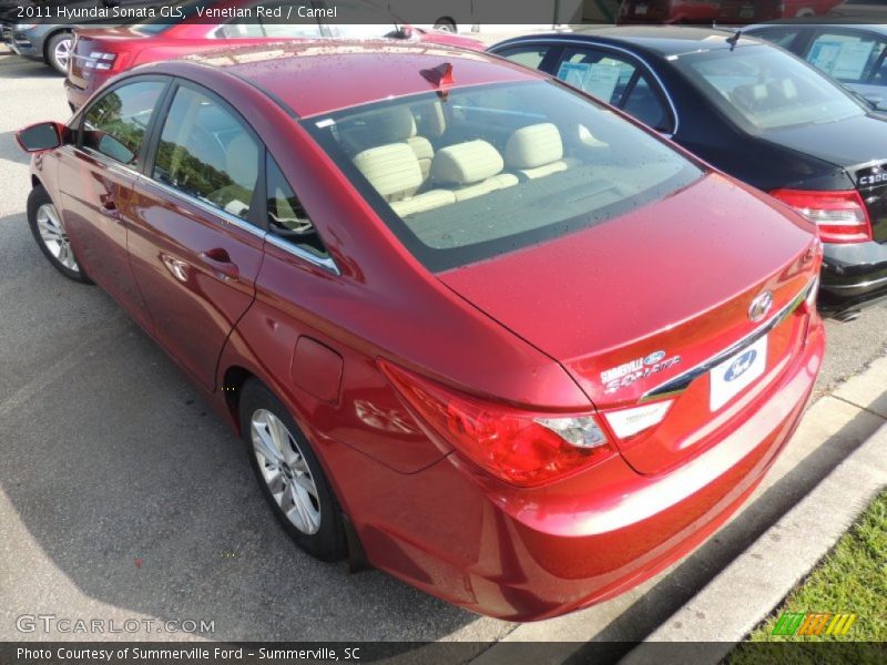 Venetian Red / Camel 2011 Hyundai Sonata GLS